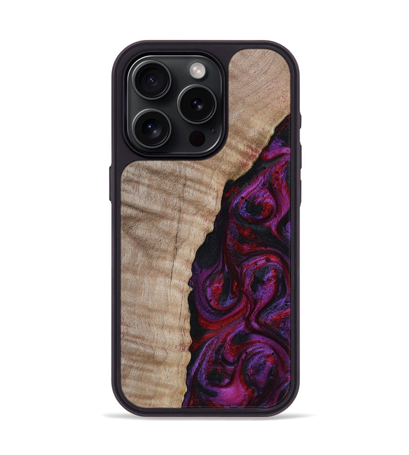 iPhone 15 Pro Wood Phone Case - Effie (Red, 817702)