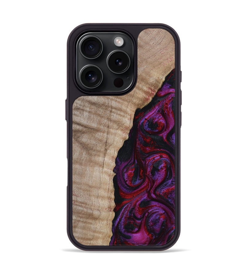 iPhone 16 Pro Wood Phone Case - Effie (Red, 817702)