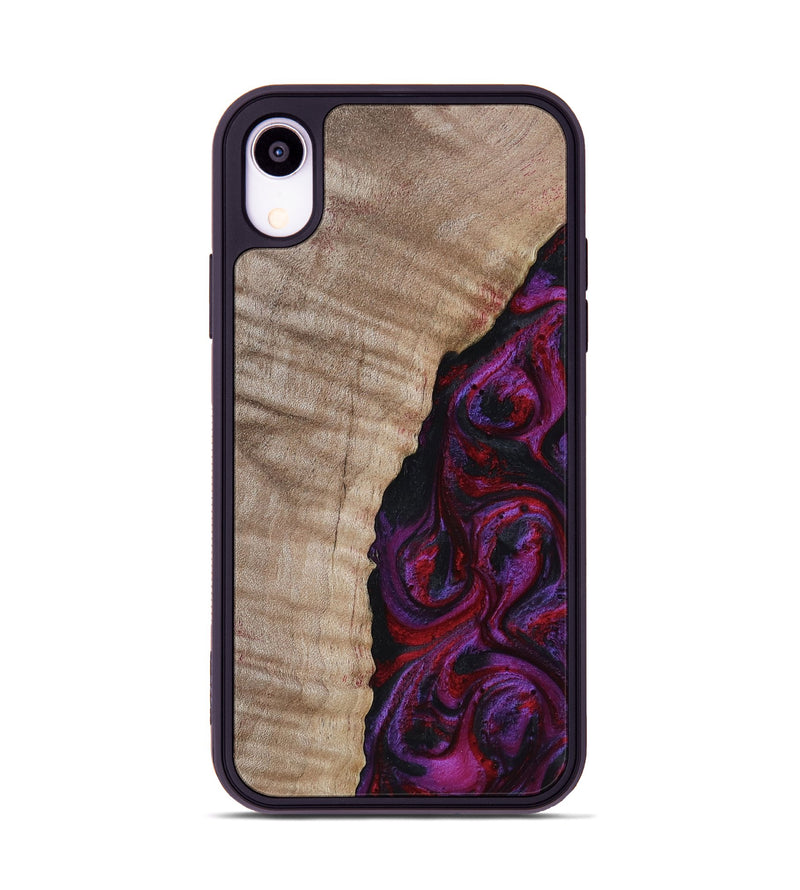 iPhone Xr Wood Phone Case - Effie (Red, 817702)