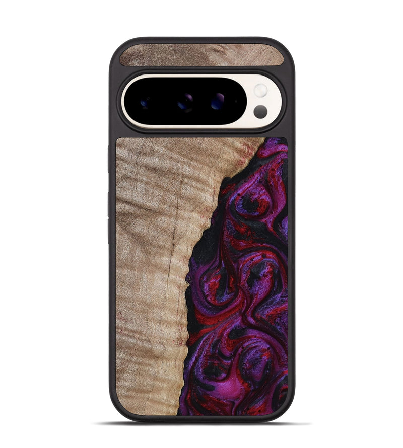 Pixel 9 Wood Phone Case - Effie (Red, 817702)