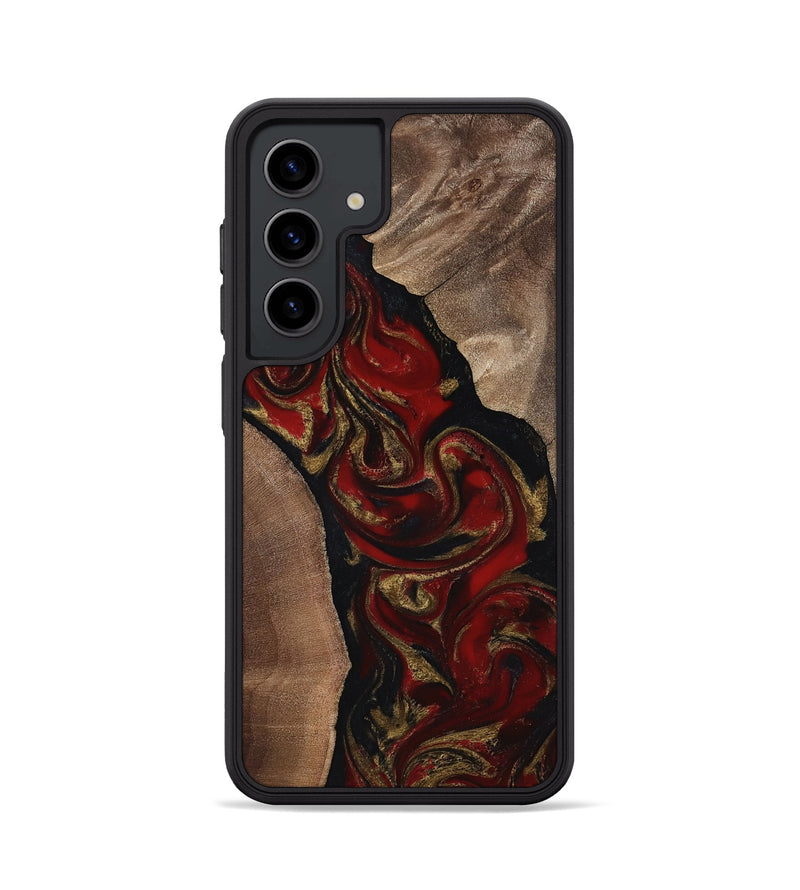 Galaxy S24 Wood Phone Case - Hedwig (Red, 817703)