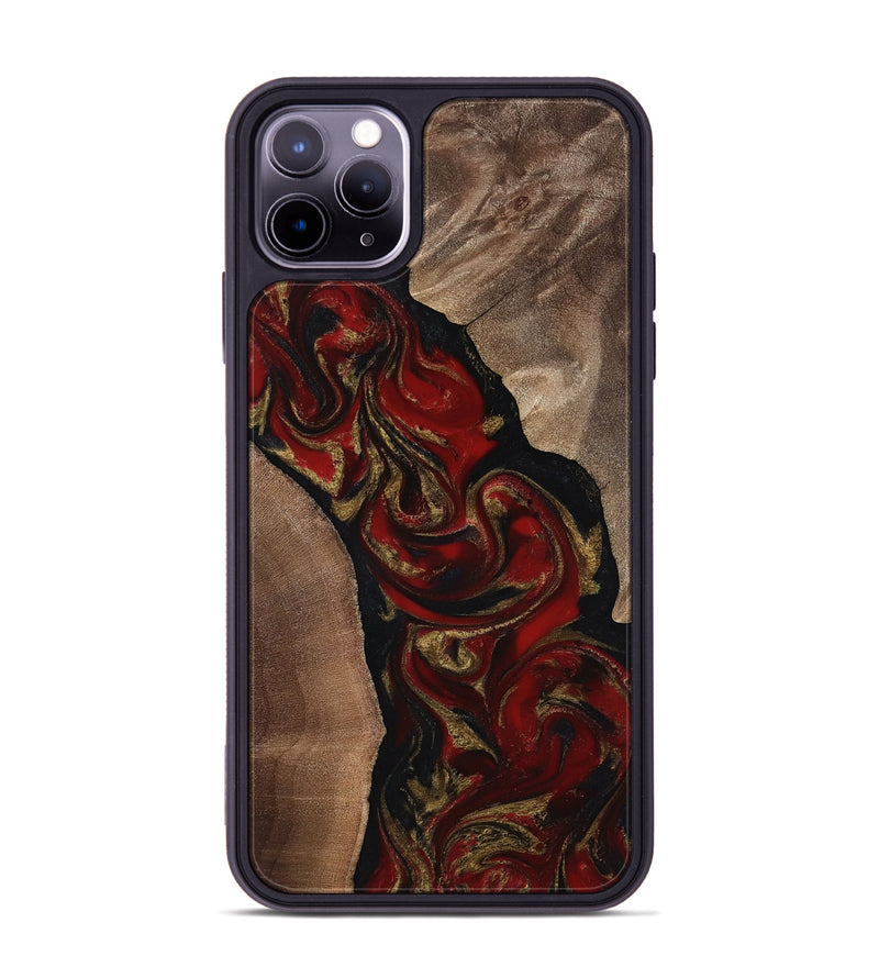 iPhone 11 Pro Max Wood Phone Case - Hedwig (Red, 817703)