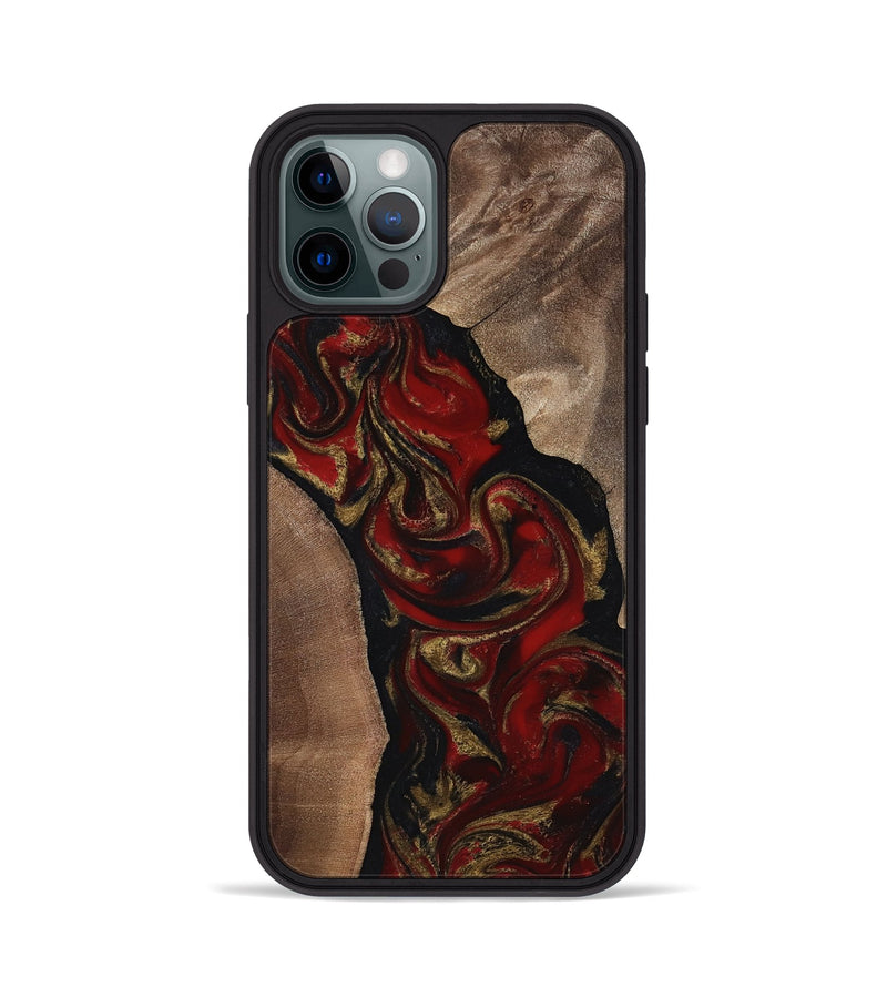 iPhone 12 Pro Wood Phone Case - Hedwig (Red, 817703)