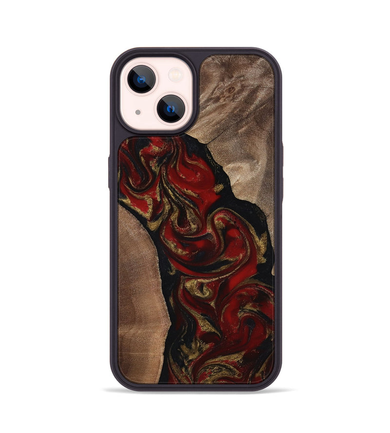 iPhone 14 Wood Phone Case - Hedwig (Red, 817703)