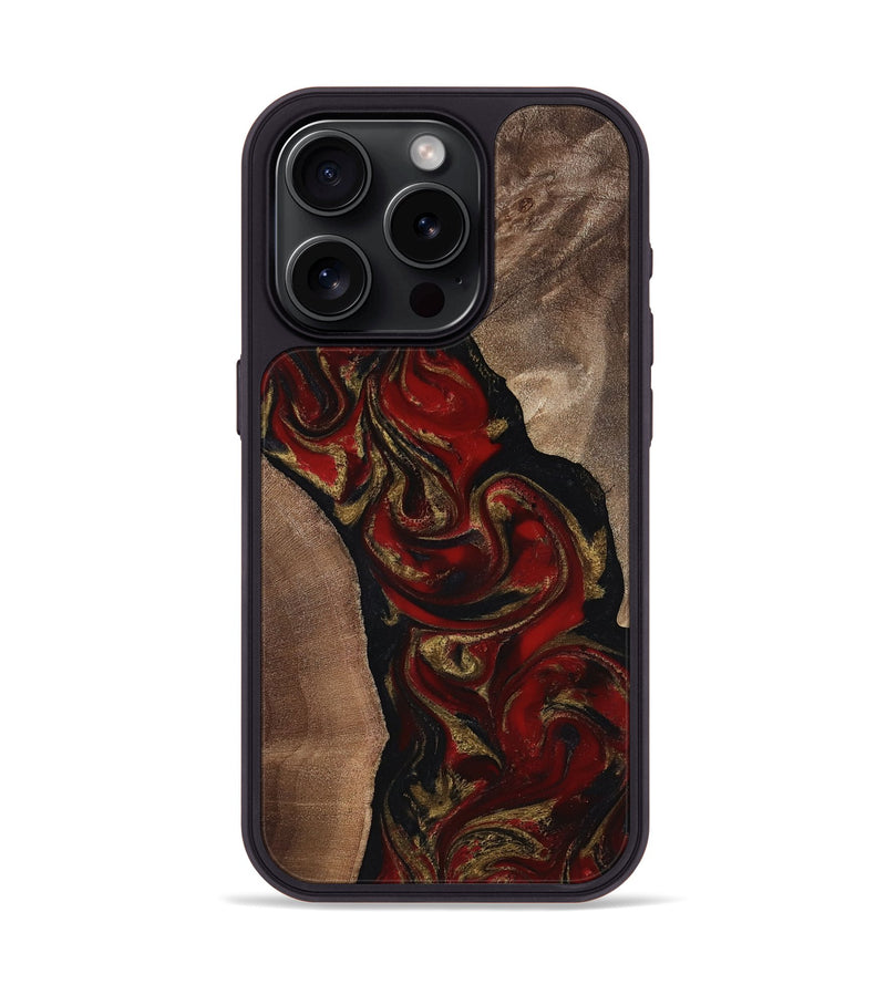 iPhone 15 Pro Wood Phone Case - Hedwig (Red, 817703)
