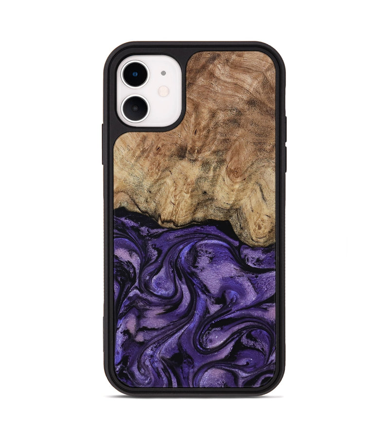 iPhone 11 Wood Phone Case - Nell (Purple, 817704)