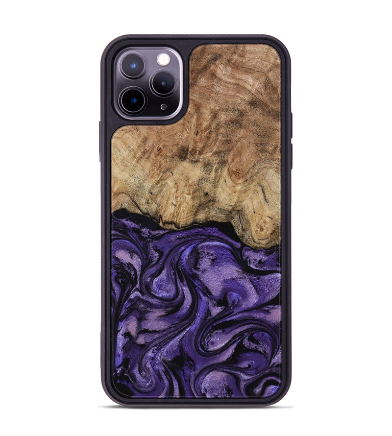 iPhone 11 Pro Max Wood Phone Case - Nell (Purple, 817704)