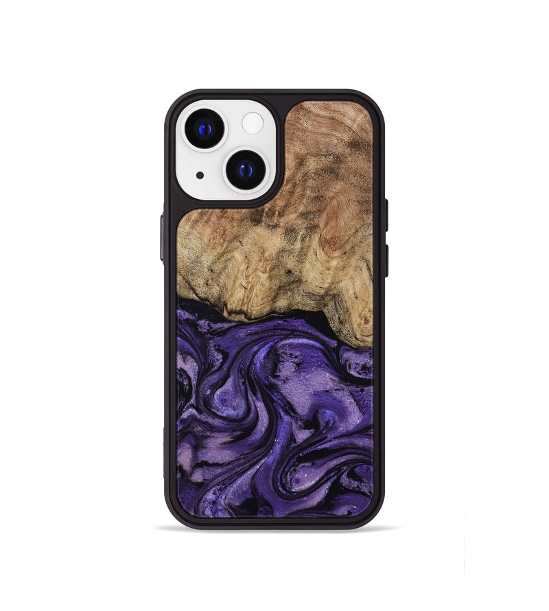 iPhone 13 mini Wood Phone Case - Nell (Purple, 817704)