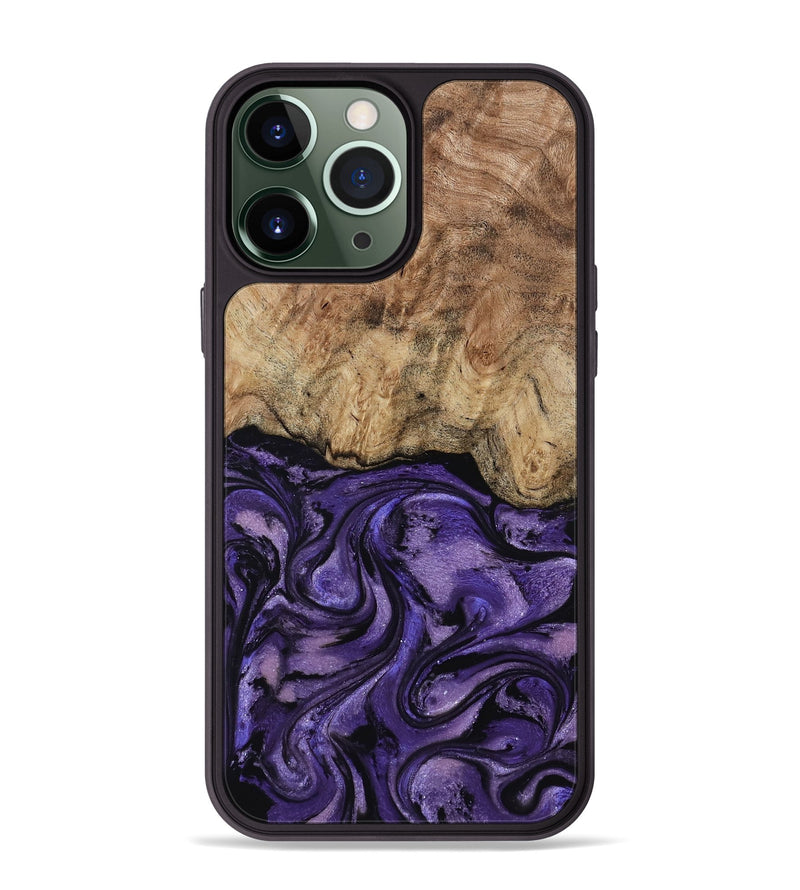 iPhone 13 Pro Max Wood Phone Case - Nell (Purple, 817704)
