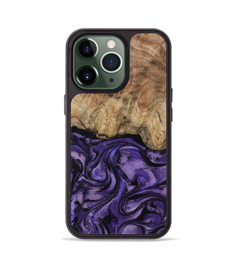 iPhone 13 Pro Wood Phone Case - Nell (Purple, 817704)