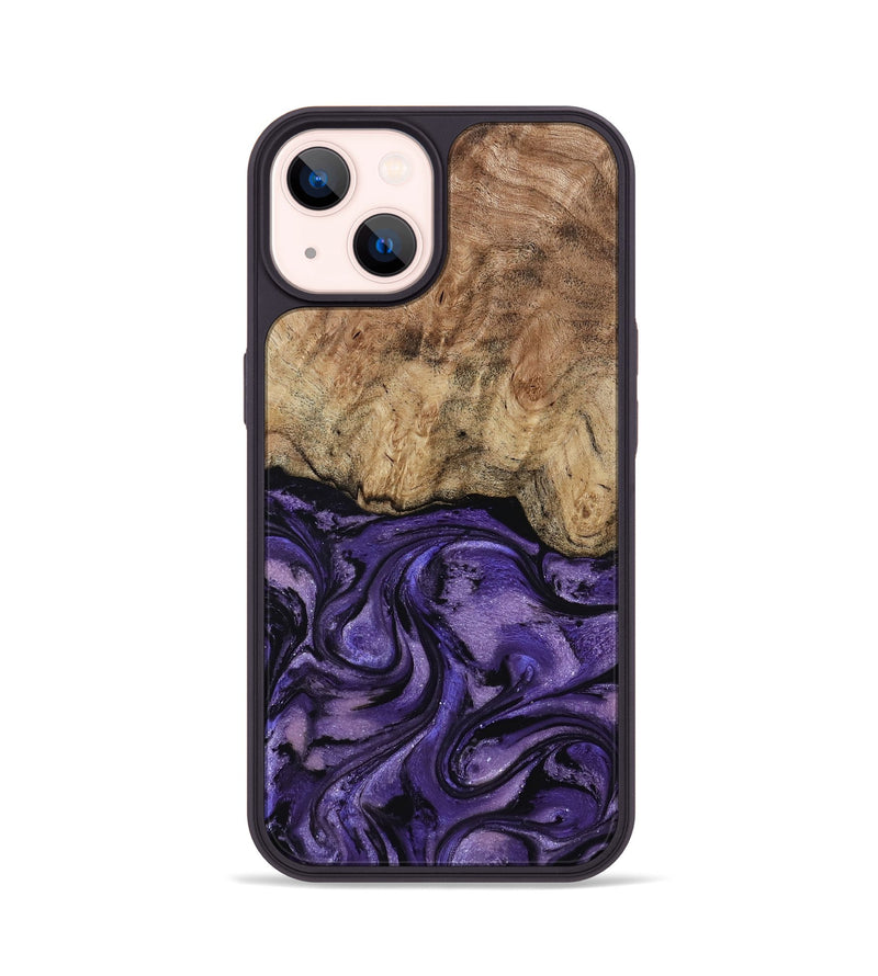 iPhone 14 Wood Phone Case - Nell (Purple, 817704)