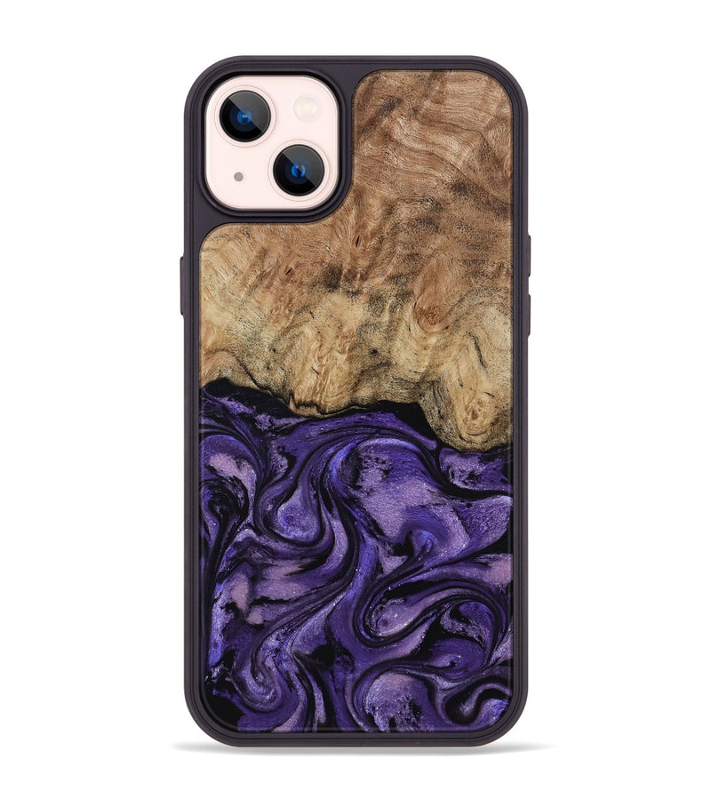iPhone 14 Plus Wood Phone Case - Nell (Purple, 817704)
