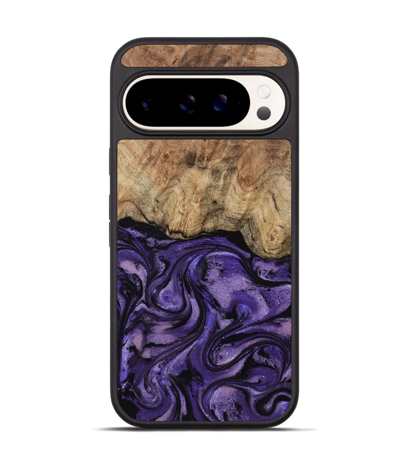Pixel 9 Wood Phone Case - Nell (Purple, 817704)