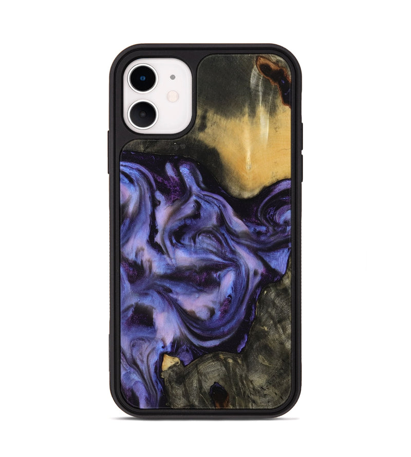 iPhone 11 Wood Phone Case - Otho (Purple, 817706)