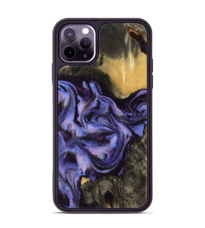 iPhone 11 Pro Max Wood Phone Case - Otho (Purple, 817706)