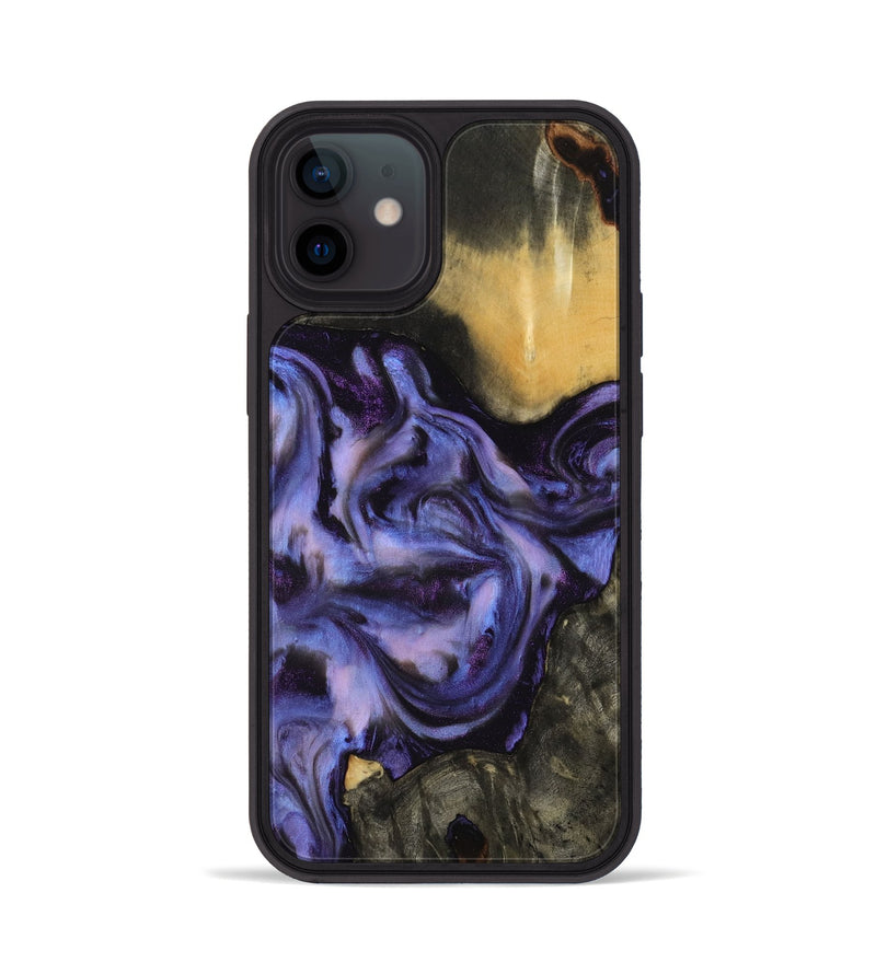 iPhone 12 Wood Phone Case - Otho (Purple, 817706)