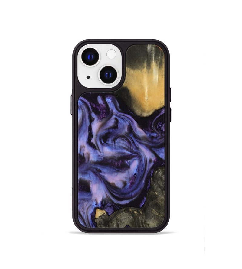 iPhone 13 mini Wood Phone Case - Otho (Purple, 817706)