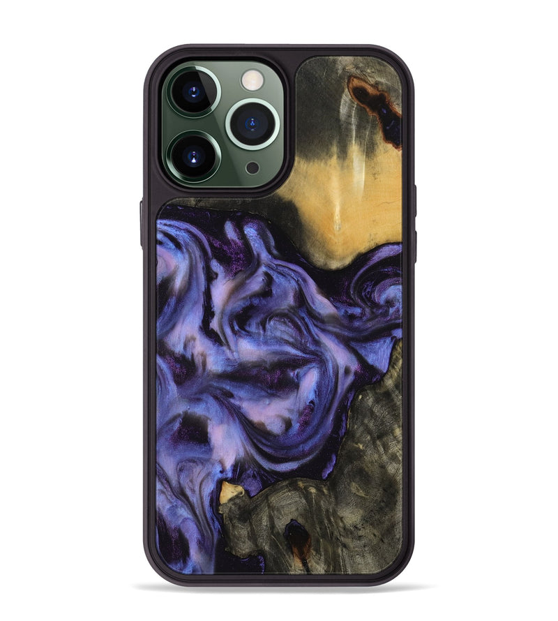 iPhone 13 Pro Max Wood Phone Case - Otho (Purple, 817706)