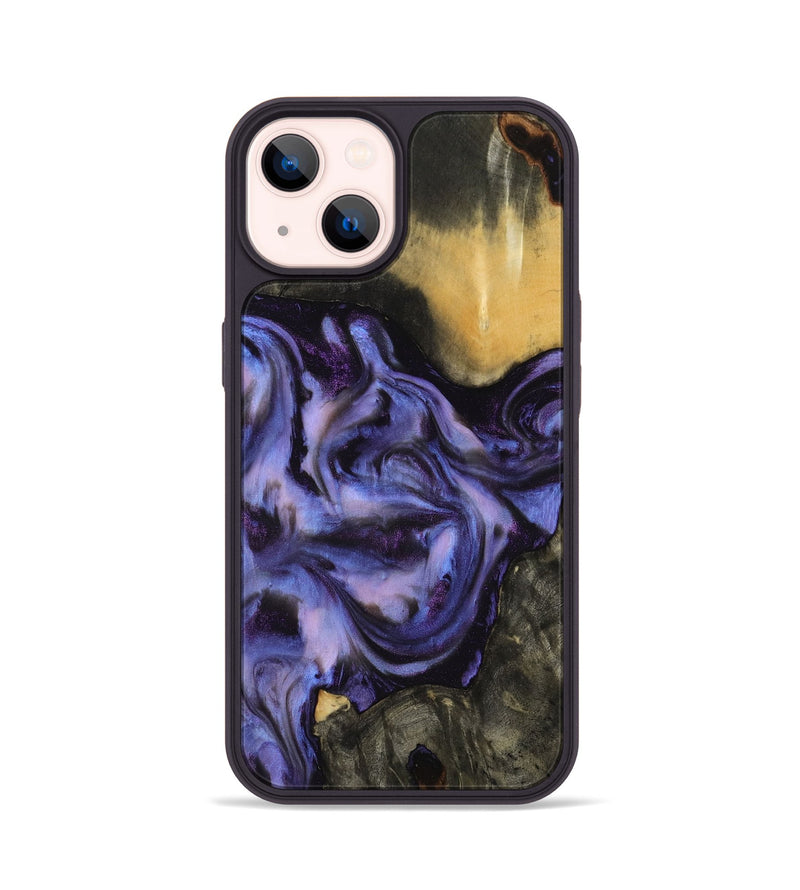 iPhone 14 Wood Phone Case - Otho (Purple, 817706)