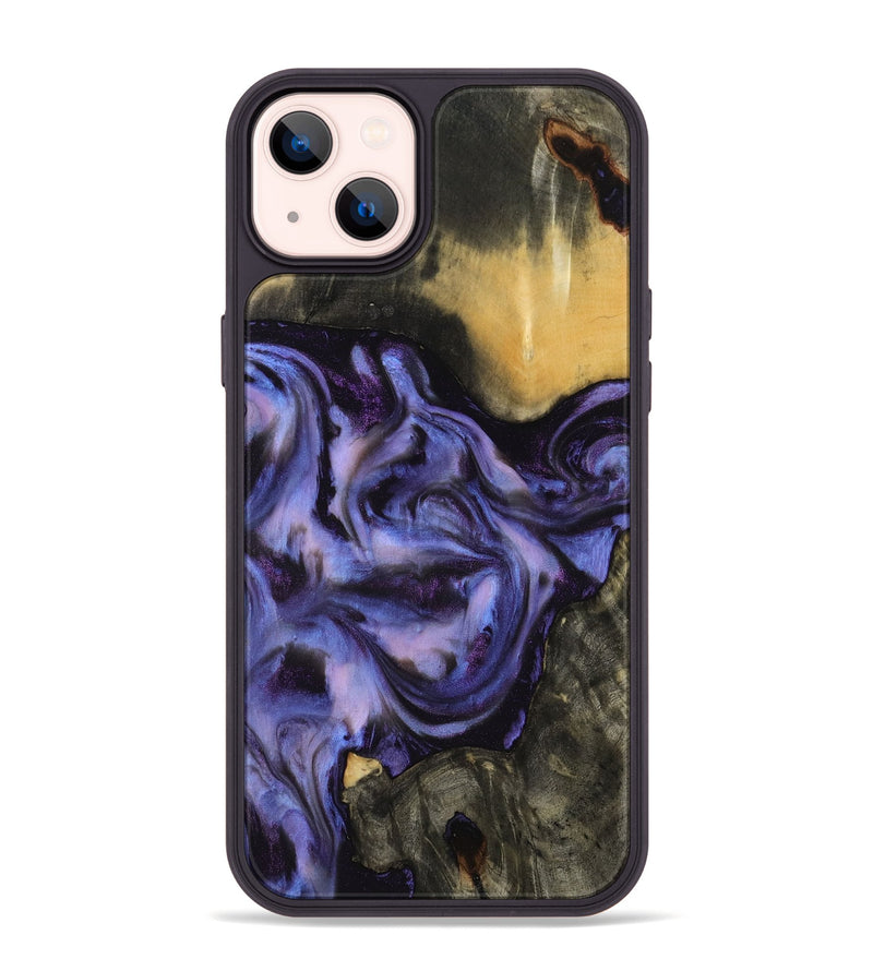 iPhone 14 Plus Wood Phone Case - Otho (Purple, 817706)
