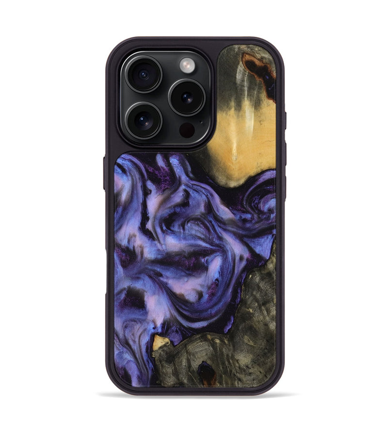 iPhone 16 Pro Wood Phone Case - Otho (Purple, 817706)
