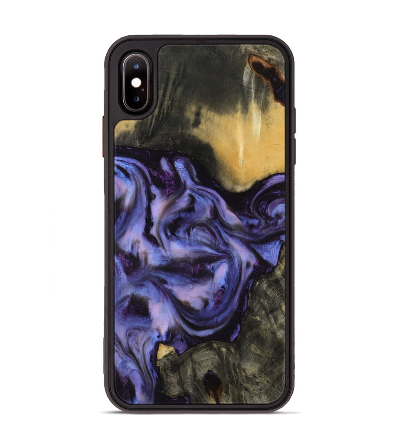 iPhone Xs Max Wood Phone Case - Otho (Purple, 817706)