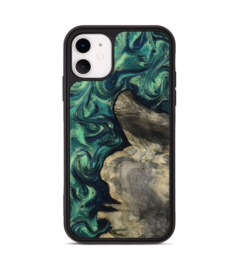 iPhone 11 Wood Phone Case - Alanna (Green, 817707)