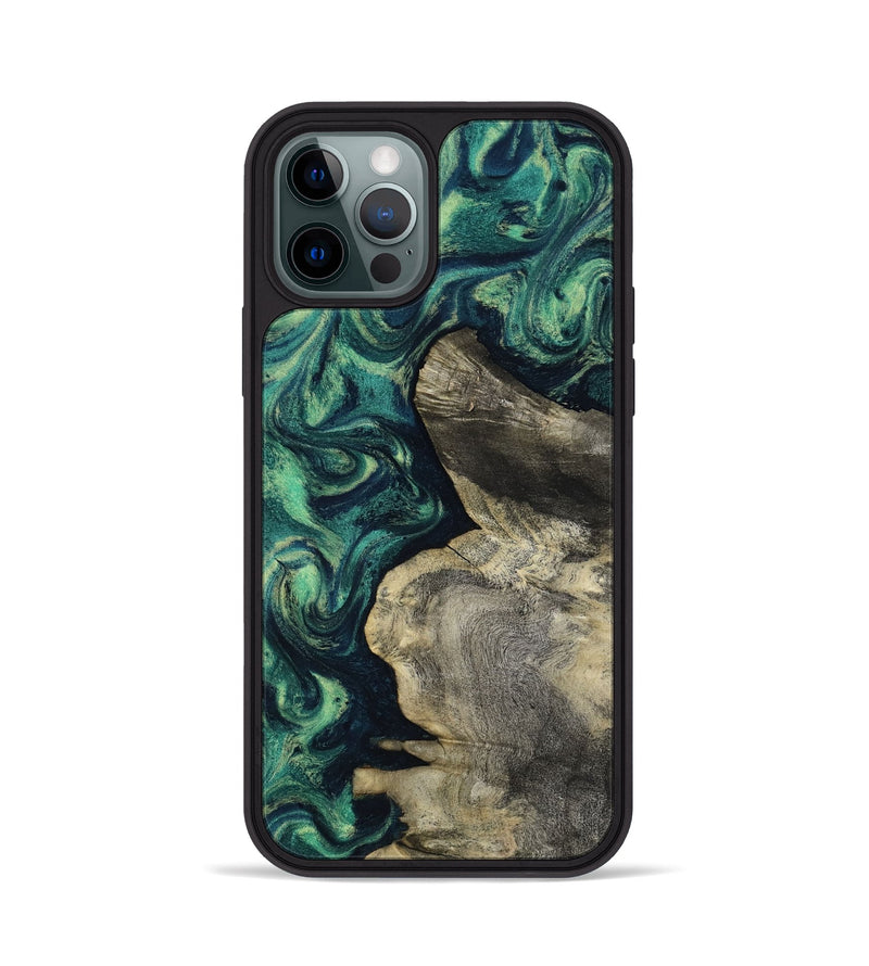 iPhone 12 Pro Wood Phone Case - Alanna (Green, 817707)