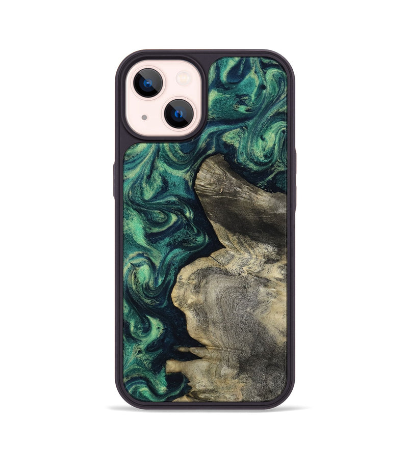 iPhone 14 Wood Phone Case - Alanna (Green, 817707)