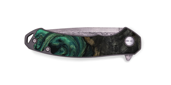 EDC Wood Pocket Knife - Leda (Green, 817709)