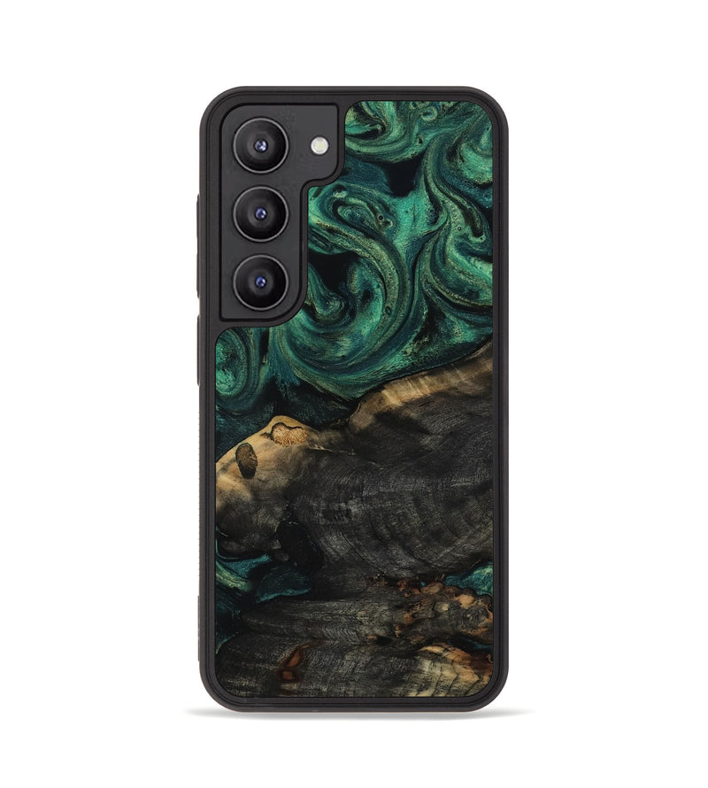 Galaxy S23 Wood Phone Case - Leda (Green, 817709)