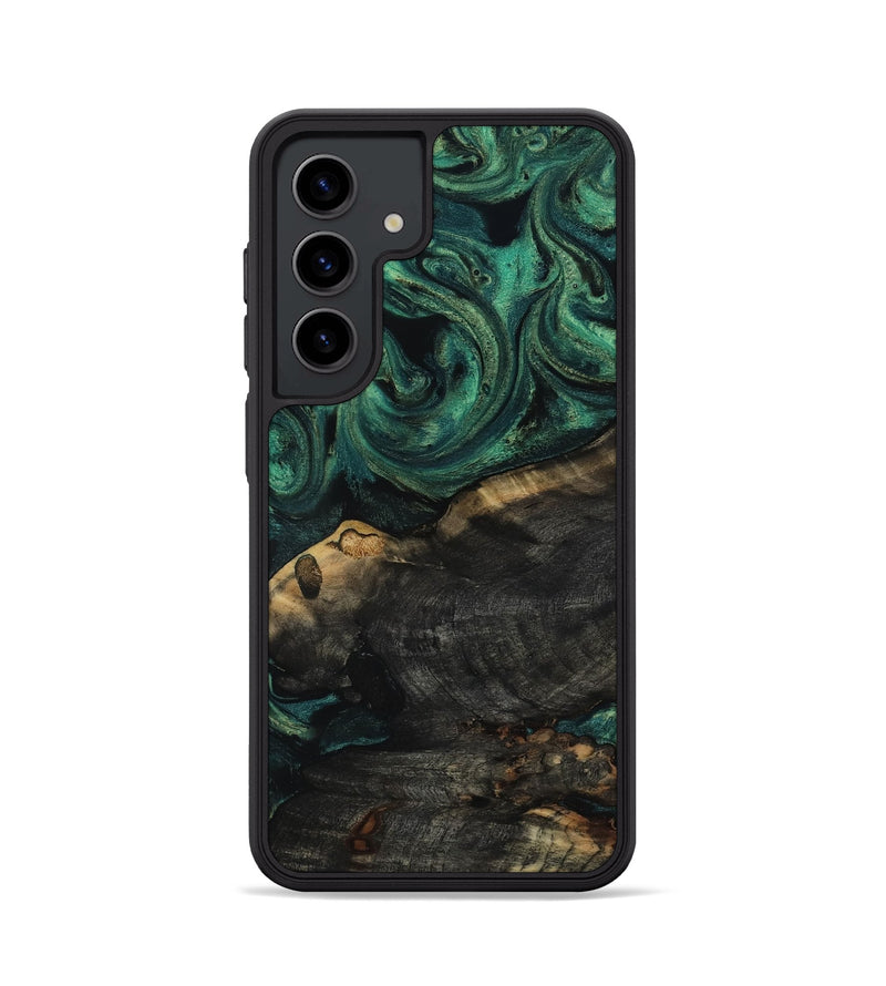 Galaxy S24 Wood Phone Case - Leda (Green, 817709)