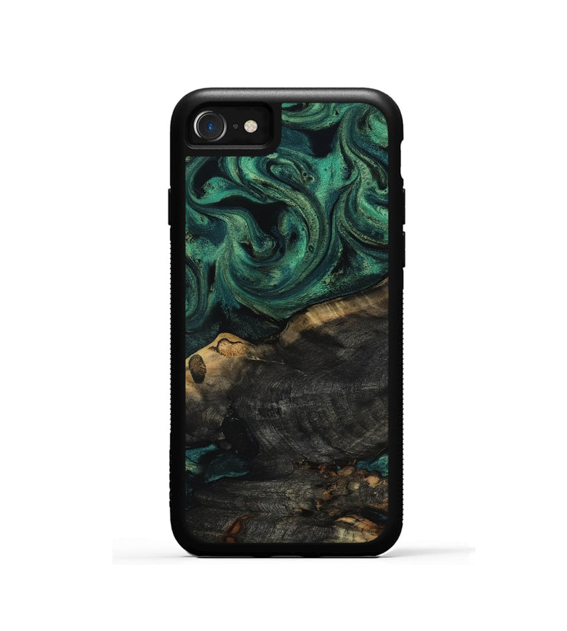 iPhone SE Wood Phone Case - Leda (Green, 817709)