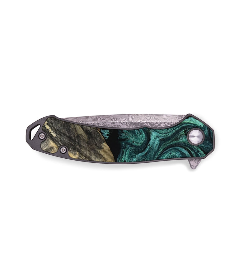 EDC Wood Pocket Knife - Nola (Green, 817711)
