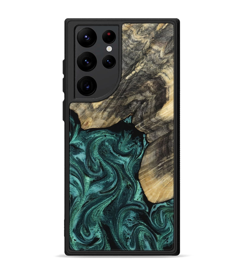 Galaxy S22 Ultra Wood Phone Case - Nola (Green, 817711)