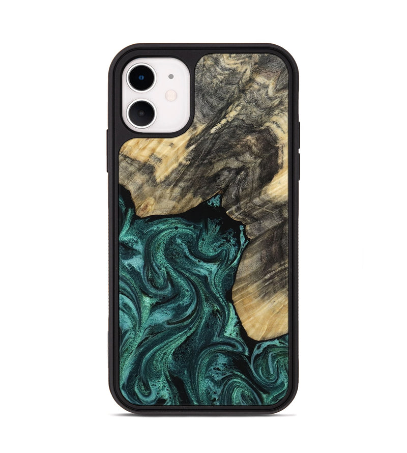 iPhone 11 Wood Phone Case - Nola (Green, 817711)