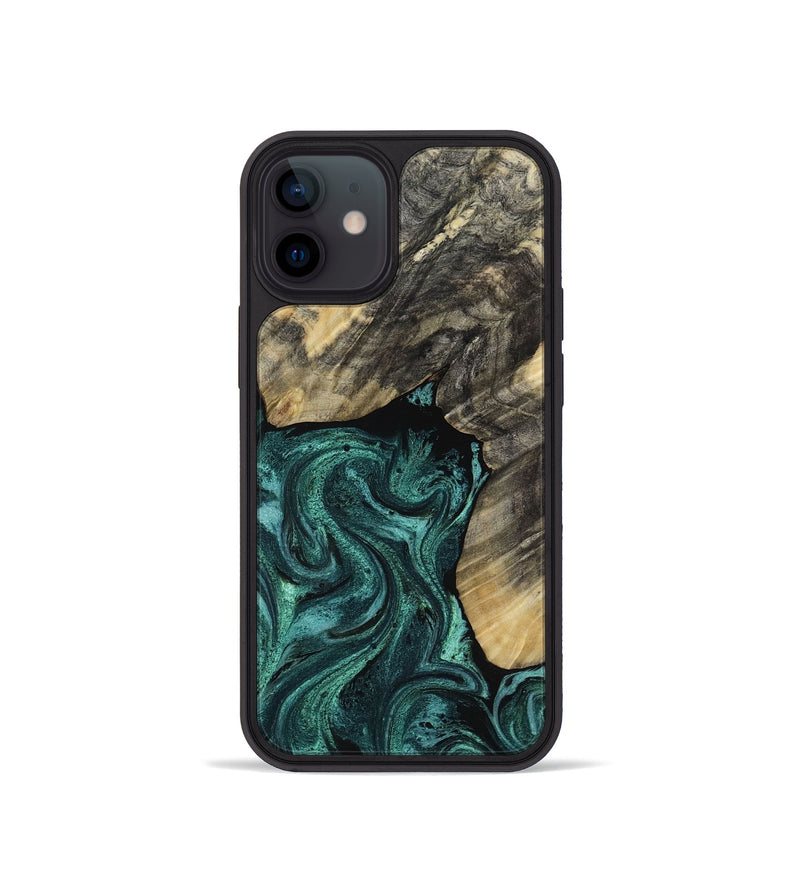 iPhone 12 mini Wood Phone Case - Nola (Green, 817711)