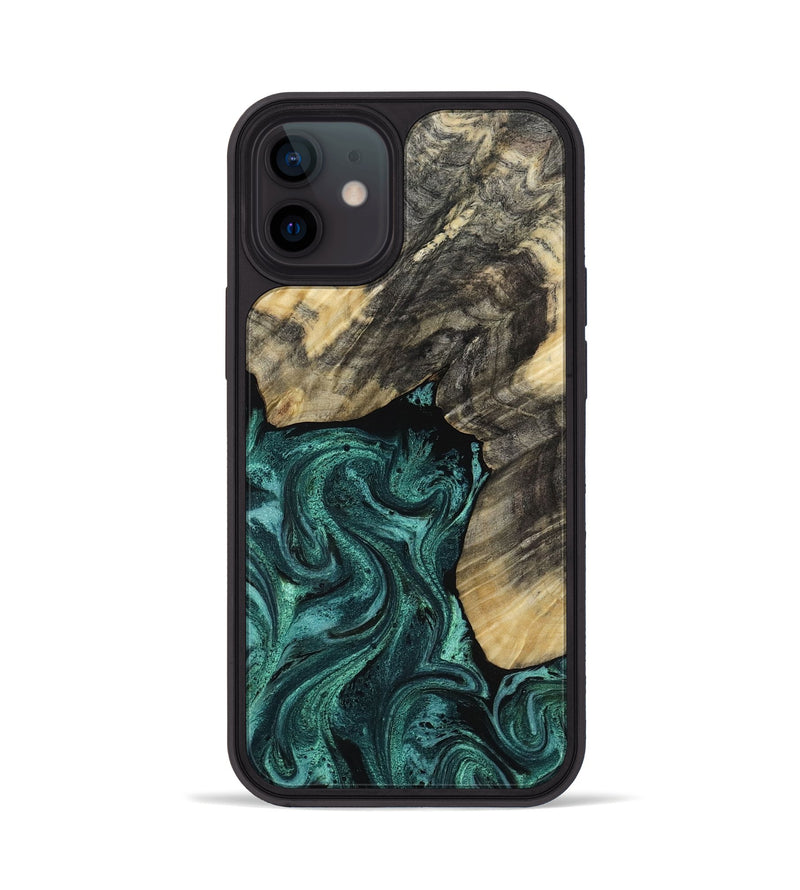iPhone 12 Wood Phone Case - Nola (Green, 817711)