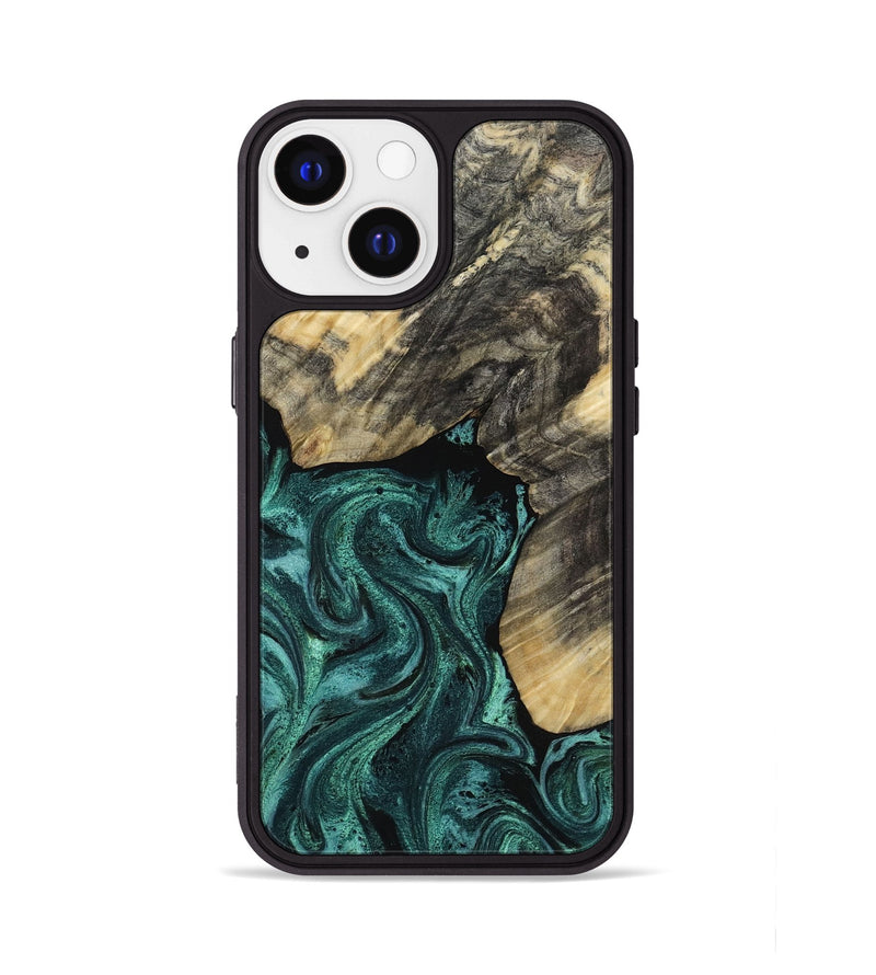 iPhone 13 Wood Phone Case - Nola (Green, 817711)