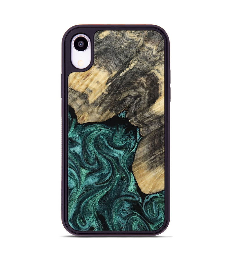 iPhone Xr Wood Phone Case - Nola (Green, 817711)