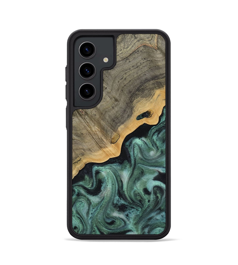 Galaxy S24 Wood Phone Case - Aila (Green, 817713)