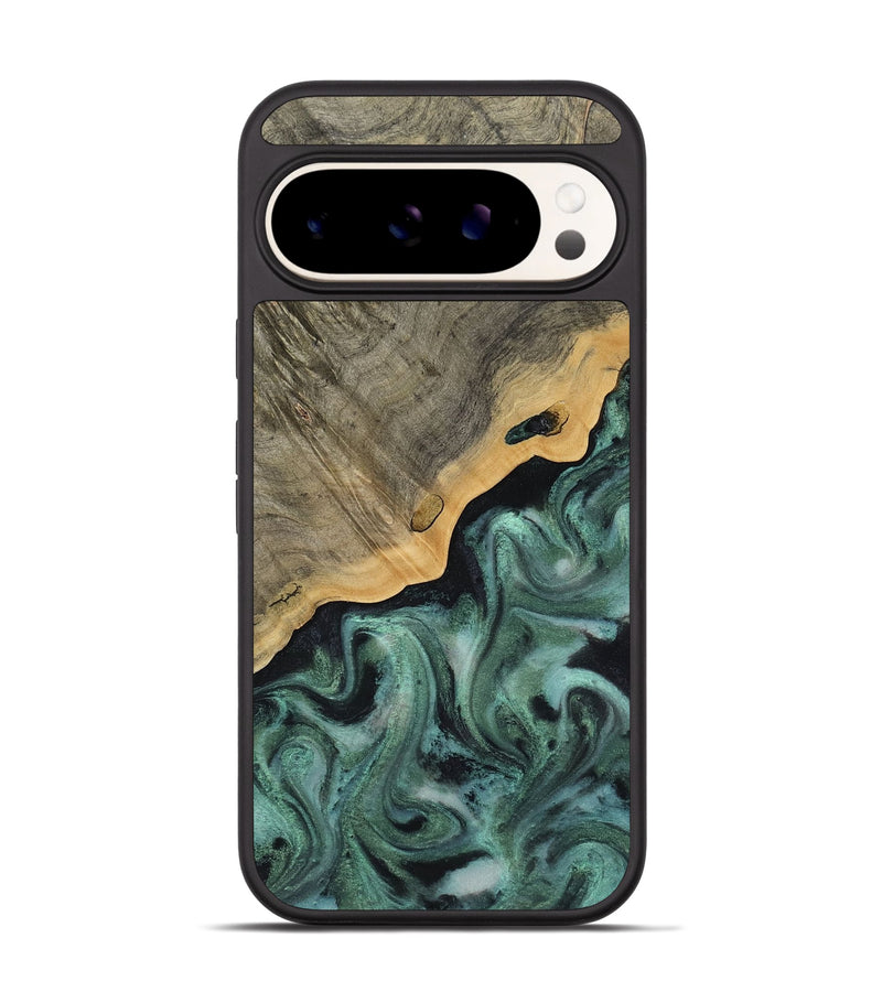 Pixel 9 Wood Phone Case - Aila (Green, 817713)