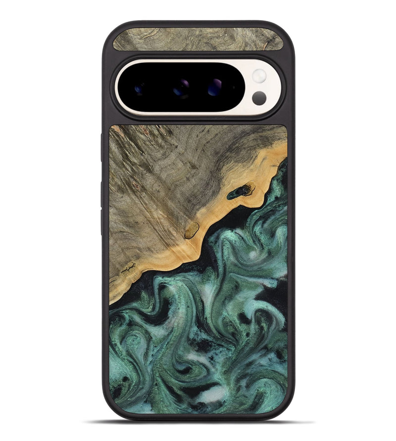 Pixel 9 Pro XL Wood Phone Case - Aila (Green, 817713)