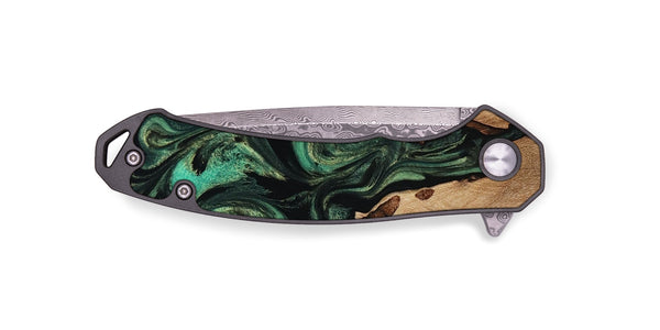EDC Wood Pocket Knife - Breanna (Green, 817714)