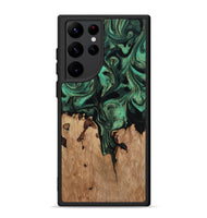 Galaxy S22 Ultra Wood Phone Case - Breanna (Green, 817714)