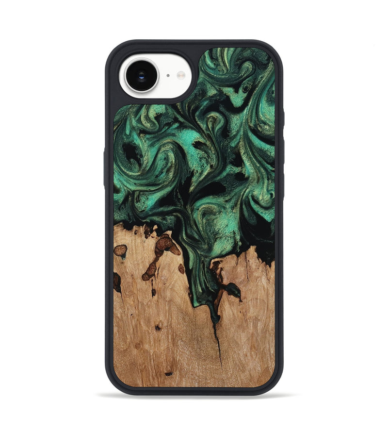 iPhone 16e Wood Phone Case - Breanna (Green, 817714)