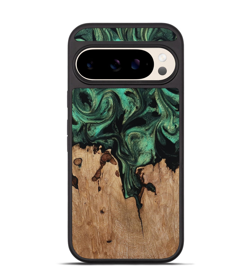 Pixel 10 Wood Phone Case - Breanna (Green, 817714)