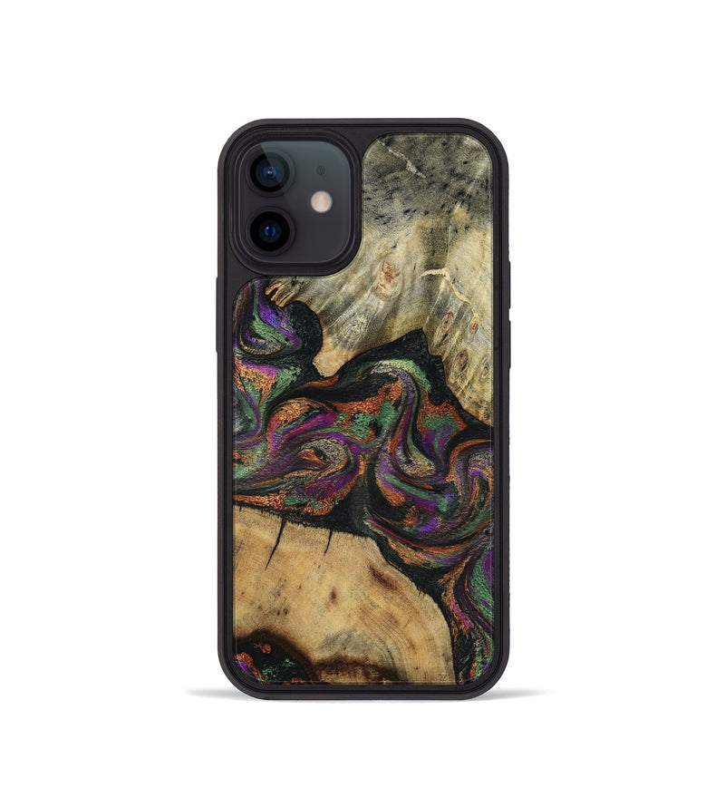 iPhone 12 mini Wood Phone Case - Wynter (Green, 817715)