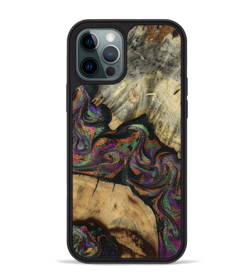 iPhone 12 Pro Max Wood Phone Case - Wynter (Green, 817715)