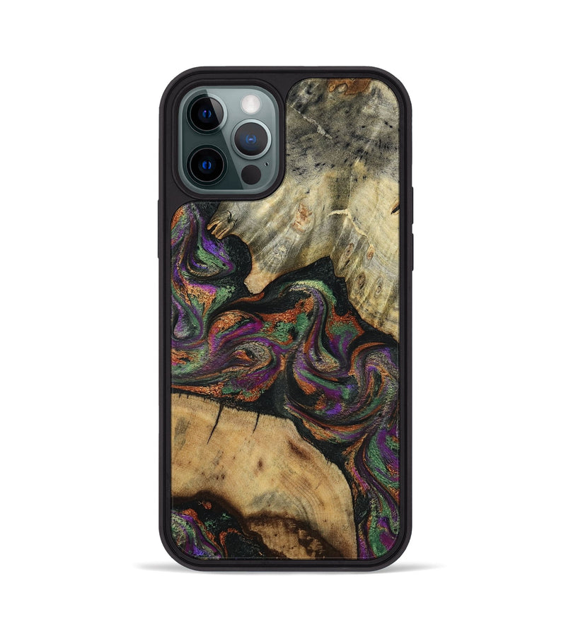 iPhone 12 Pro Wood Phone Case - Wynter (Green, 817715)